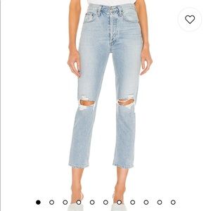 AGOLDE “Riley” crop high rise jeans